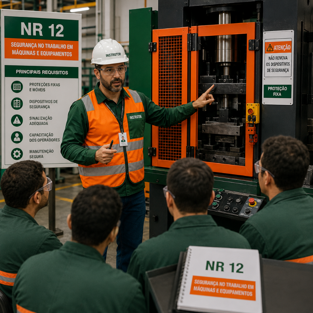 CURSO NR 12 BÁSICO – SEGURANÇA NO TRABALHO EM MÁQUINAS E EQUIPAMENTOS
