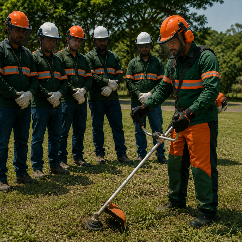 CURSO NR 12 E NR 11 – SEGURANÇA NA OPERAÇÃO DE MOTOSSERRA – MOTOPODA E ROÇADEIRA