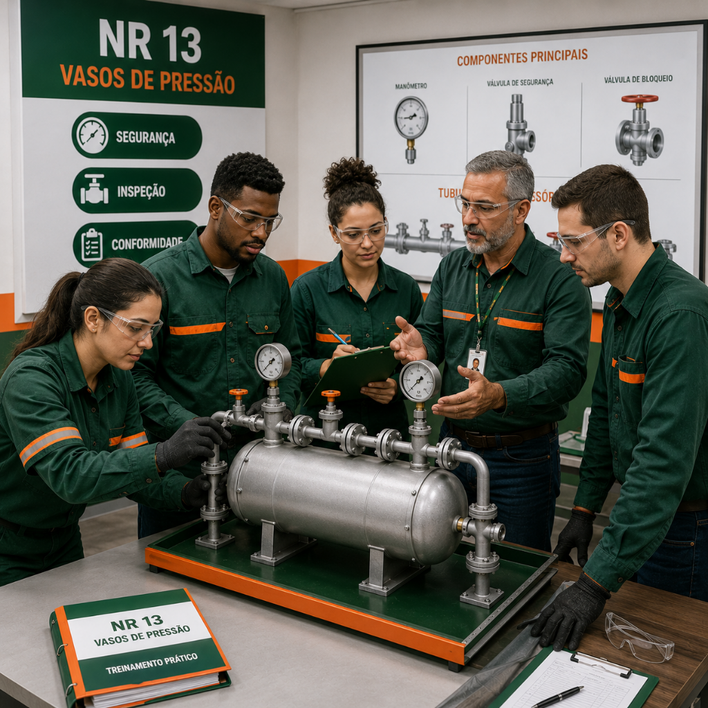 CURSO NR 13 – NOÇÕES BÁSICAS EM VASOS DE PRESSÃO E TUBULAÇÕES / FLUIDOS E GASES PRESSURIZADOS