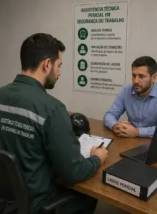 assistência técnica de perícia em segurança do trabalho